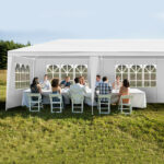 3*9m 5-Sided Iron PE Cloth Spiral Pipe Pergola - Image 15
