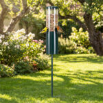 Standing Bird Feeder Squirrel-Proof, 4 Feeding Ports with Perches Heavy-Duty Metal & PC Construction - Image 3