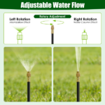Garden Drip Irrigation Kit with 360° Bendable Misting Nozzles Automatic Garden Automatic Watering System for Garden Lawn Greenhouse Flower Bed Greenhouse Patio Lawn Cooling - Image 5