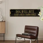 CIFbuy Vintage Aluminum Sign Dog Theme Garden Bar Home 2D Wall Decor Plaque (TikTok, temu pick-up service) - Image 3