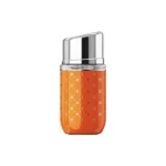 Portable Insulated Cup with Built-in Lipstick Mirror Lipstick Tumbler 160mL orange