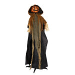 5.8ft Halloween Decorations Outdoor Life Size Animatronics Pumpkin Ghost, Sound-Actived Party Decor with Creepy Sound , Scary Haunted House Props for Garden Yard Lawn - Image 2