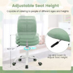 Ergonomic Kids Desk Chair, 16.5”-21” Adjustable Height Mesh Study Chair Green - Image 5