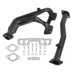 Black Performance Exhaust Header System Fit For 90-95 Toyota Pickup/4-Runner 2.4L 22RE 4WD MT001093(Ban the sale oF Amazon & Temu)(No support for returns without reason)