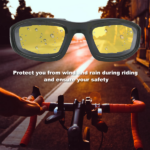 1 pairs Motorcycle Sports Biker Riding Glasses Wind Resistant Eye Protection Sports Goggles Cycling Glasses Sunglasses Yellow Color(US Logistics only For USPS.TK/TMEU only For self-pickup) - Image 6