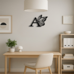 CIFbuy Single Butterfly Monogram iron Wall Art Sign Custom All Letters Wedding Backdrop Home Wall Decor Housewarming Gift DIY Wedding Sign Christmas Halloween New Year Home Decor (TikTok, temu pick-up service) - Image 5