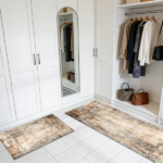 Three-piece kitchen rug set, non-slip and washable, abstract pattern kitchen hallway rug, soft and comfortable, suitable for sinks, floors, entrances, hallways and bathrooms. - Image 7