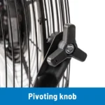 20" 3-Speed High Velocity Tiltable Black Steel Floor Fan (Shipment from Walmart) - Image 4