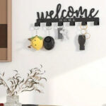 CIFbuy This one - piece adhesive - mounted key holder doubles as an all - in - one organizer. It can hold keys, hats, and towels, offering a sleek (TikTok/temu self-pickup orders) - Image 4