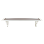 Same Code 28466374 HT-100 x 80 Household Application Door & Window Rain Cover Eaves Brown Board & White Holder - Image 2