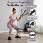 Foldable Adjustable Dumbbell Bench with 2 Resistance Bands - Multi-Purpose Home Gym Equipment for Strength Training & Fitness - Image 3