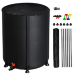 50 Gallon Folding Rain Barrel Water Collector Green - Image 19