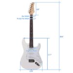 Rosewood Fingerboard Electric Guitar White - Image 14