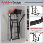 400 LBS Capacity Heavy Duty Topside Creeper with 4-Level Height Adjustable, Foldable Automotive Engine Creeper - Image 8