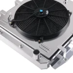 3 Row Aluminum Radiator fit for GMC Pickup Truck 1955-1959 5559 CU5559 w/ Shroud Fan - Image 4