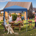 2 x 2m Practical Waterproof Right-Angle Folding Tent Blue - Image 10