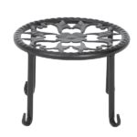 4 Round Ironwork Plant Racks With 4-1 Black Paint Prints - Image 2