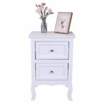 Oid Code 48714449/34800355 2pcs Country Style Two-Tier Night Tables Large Size White - Image 5