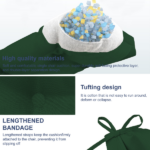 Outdoor Bench Cushion, 60 × 20 × 4 Inch, Tufted Waterproof Swing Cushion with Ties, for Patio Bench or Window Seat - Image 5
