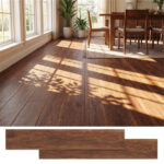 24-Pack Wood Look Vinyl Plank Flooring, 36 Sq.Ft Waterproof PVC Floor Tiles for Home