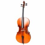 4/4 Acoustic Cello Case Bow Rosin Wood Color - Image 3