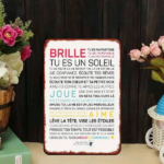 CIFbuy 1PC Vintage French Inspirational Motivational Quote Poster Metal Sign, Waterproof Durable Positive Art Print Wall Decor Ornament TikTok, TikTok, ment Self-pickup Logiopics - Image 2