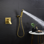 Shower system combo with hand shower, 16 inch shower head and tub spout - Image 5