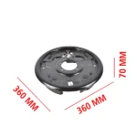 Driver Side 12" Hydraulic Brake Backing Plate Compatible with 7,000 lb Trailer Axles Mounts to 5-Bolt Brake Flange BPH-7000-LH - Image 5