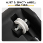 80*34*86CM Black PP track connector assembly, round shape with green carpet + 1 cat teaser stick, 15kg cat treadmill - Image 12