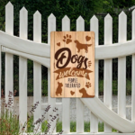 CIFbuy Funny Dog Welcome People Tolerated Metal Plaque Sign" 8x12 Inch, Waterproof Rustproof Iron Wall Decor, Wall Decor, 2D Flat Dog Lover Gift PlaqikTok, PlaqikTok, t Self-pickup Logiopics - Image 6