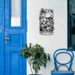 CIFbuy Gothic Aluminum Skeleton Lovers Tarot Wall Art Dark Themed Home Decor Holiday Gift(TikTok, temu pick-up service) - Image 4