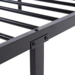 Same Code 12883671 Iron Bed Bunk Bed with Ladder for Kids Twin Size Black - Image 18