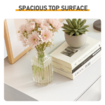 25.98"*15.75"*35.83"(L*W*H) 4-Tier 5-Drawer Cabinet Drawer Dresser with Gold Handles White - Image 8