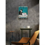 CIFbuy 12x8 Inch Funny Cat Quote Feed Me O'clock Vintage Metal Sign Home Wall Art Decor (TikTok, temu pick-up service) - Image 3