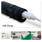 2 Pack USB Rechargeable LED Flashlight Adjustable Focus 3-Modes Outdoor Mini Flashlight W/ USB Cable+Mini Box (US Logistics For USPS/DHL/Fedex/UPS. No designated logistics accepted TK/TMEU only For self-pickup - Image 6