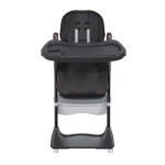 Adjustable Baby High Chair 0-6 Years – Portable Infant Feeding Seat with Safety Belt, Silent Lockable Wheels & Easy-Clean Design for Home, Dining, Living Room, Bedroom (Black) - Image 7