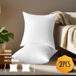 Professional-grade 22-inch pillow inserts feature specially processed filling that ensures even distribution. High resilience provides lasting support while maintaining plumpness over time. The cover-free design allows easy cleaning and style changes, making them a practical choice for creating a co - Image 4