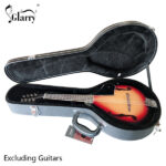 Replace 78204243 Hardshell A-Style Microgroove Pattern Leather Wood Mandolin Case Black - Image 17