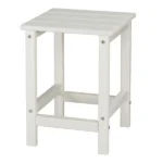 36*36*47cm Single Layer Square HDPE Side Table White - Image 8