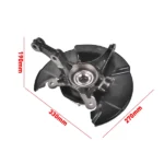 Steering Knuckle + Hub Bearing Fit for Honda Civic MUGEN Si 2006-11 L4 2.0L Front R - Image 8