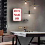 CIFbuy 1pc Reverse Parking Only Metal Sign 8x12 Inch Durable Iron Warning Plate, Indoor Wall Art Cozy Room Decor Vintage Garage Sign TikTok, TikTok, Self-pickup Logiopics - Image 4