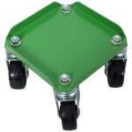 Snowmobile Dolly Heavy Duty Carries up to 1500lbs V-Slide with 2.5" Swivel Casters Rubber Pad Protecting Skis and 2 Pairs of Heavy Duty Straps Firmly Attaching on Skis, GREEN COLOR - Image 4