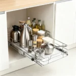 11"Wx21"Dx2.5"H Pull Out Cabinet Organizer, Heavy Duty Slide Out Pantry Shelves for Under Sink (Fits 13.5”Wx22“Dx7”HCabinets) - Image 5