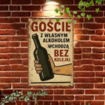 CIFbuy Vintage Polish Slogan Metal Sign 7.87x11.81 Inch, Retro Humorous Drinking Quotes Wall Art, 2D Flat Iron Home Bar Decor, Funny Dr TikTok, TikTok, y Dr Self-pickup Logiopics - Image 3