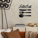 CIFbuy Handcrafted Let's Eat Wall Art Set 5 Piece iron Kitchen Sign Sculpture (TikTok, temu pick-up service) - Image 7