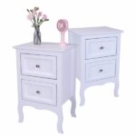 Oid Code 48714449/34800355 2pcs Country Style Two-Tier Night Tables Large Size White - Image 13