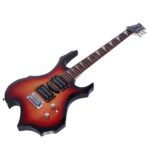 Novice Flame Shaped Electric Guitar HSH Pickup Bag Strap Paddle Rocker Cable Wrench Tool Sunset Color - Image 11