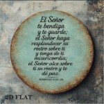 CIFbuy 1pc 8x8in Vintage God Bless You Round Sign, "" Bless You Round Sign, Round Sign, Spanish Bible Verse 2D Flat Plaque TikTok, Temu Self-pickup Logiaqics - Image 8