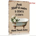 CIFbuy Fresh Soapy Water Metal Iron Logo Sign Indoor Outdoor Weatherproof Wall Decor For Home Bar Office Man Cave Garage (TikTok, temu pick-up service) - Image 4