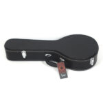 Replace 78204243 Hardshell A-Style Microgroove Pattern Leather Wood Mandolin Case Black - Image 5